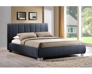 5ft King Size Braun Linen Fabric Upholstered Grey Bed Frame
